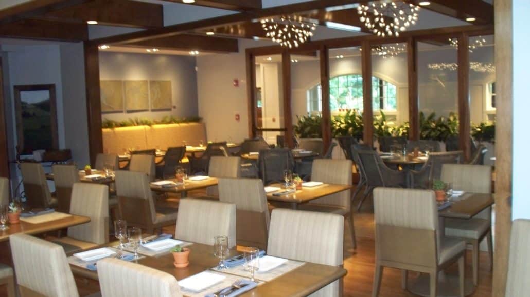 Inside the Woodnotes Grille at the Emerson Resort & Spa