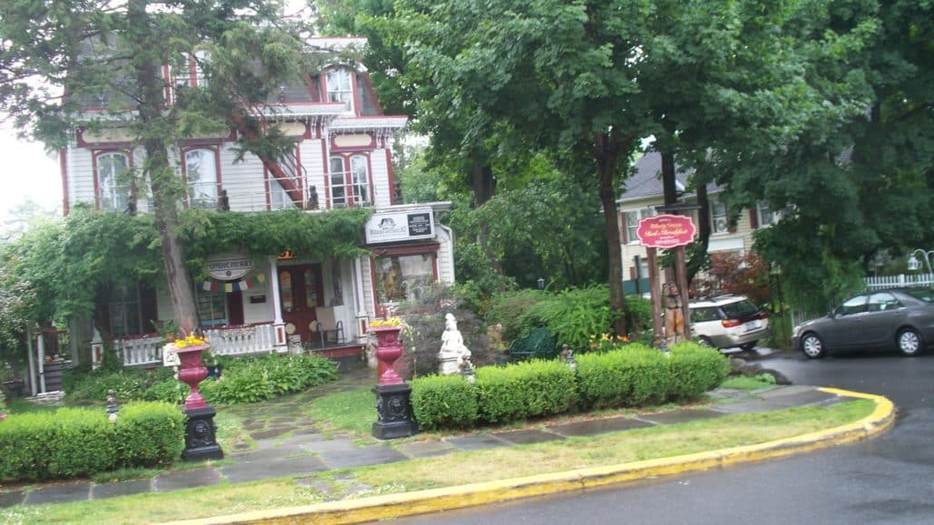 House on the town green in Woodstock