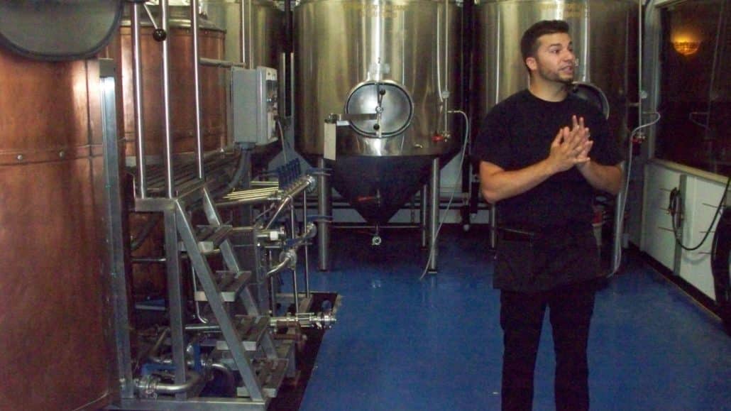 Joey LoBianco on tour at his Rip Van Winkle Brewing Company