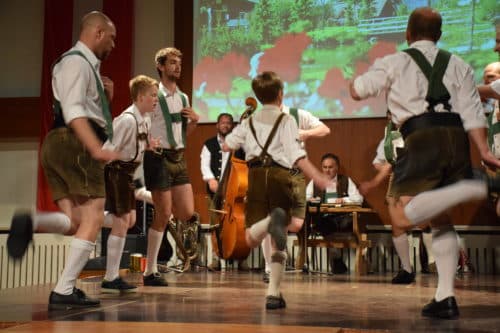 Locals perform "legendary local Tyrolean evening"