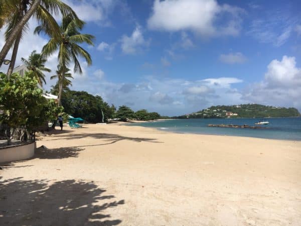 Morning beach view at Rendezvous