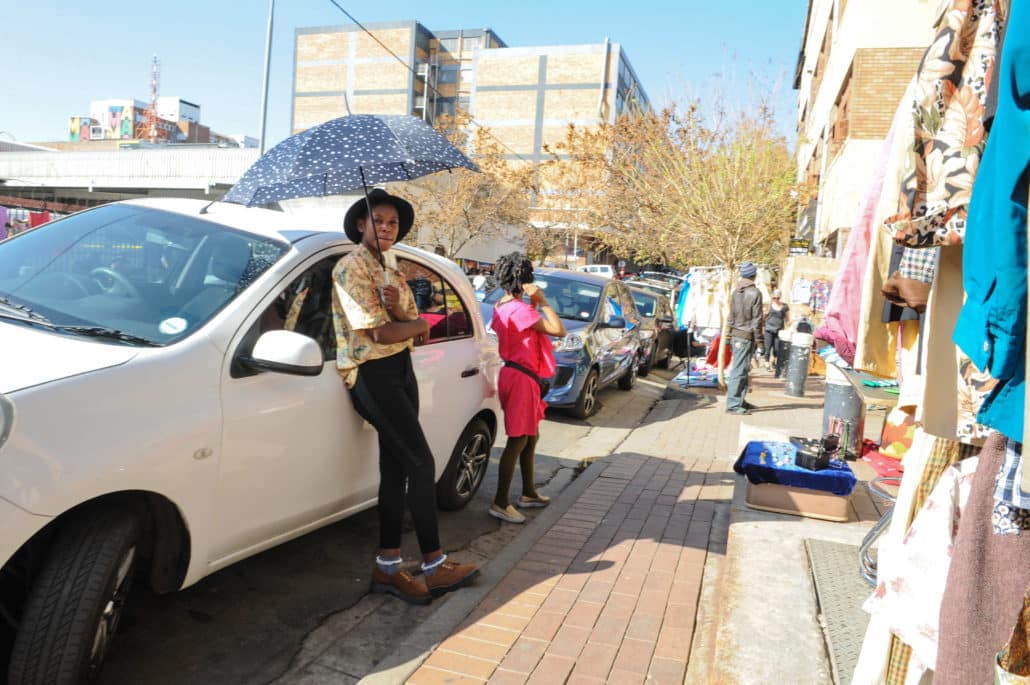 Market on Main is a Sunday event that allows artists and craftspeople to sell their wares on the sidewalks in the Maboneng precinct of Johannesburg