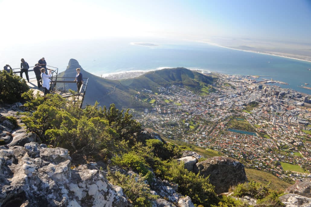 No better view of Cape Town and Robben Island than from the top of Table Mountain
