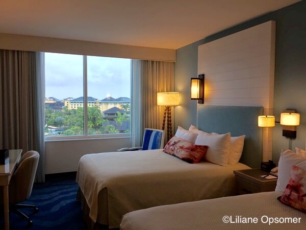 Double room with theme park view