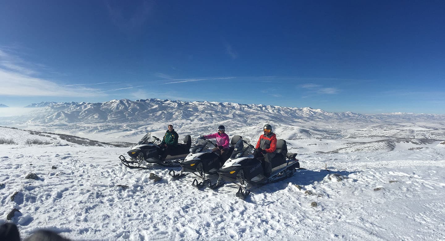 The amazing guided snowmobile tour