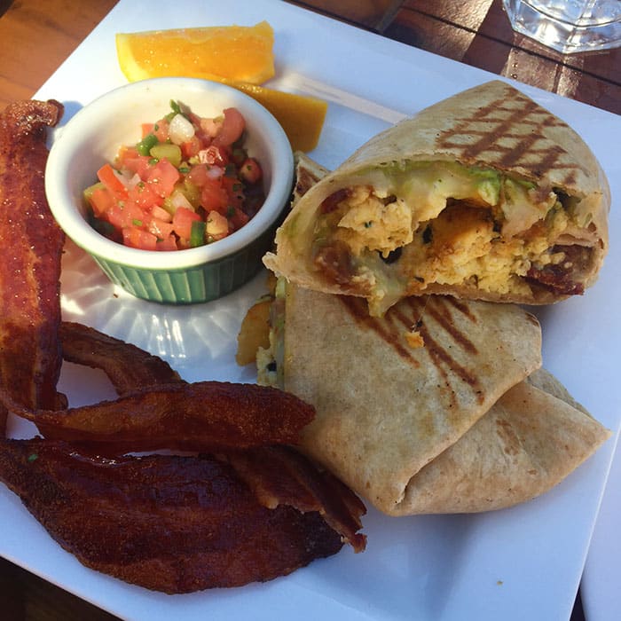 The breakfast burrito at the Deer Valley Cafe and Market