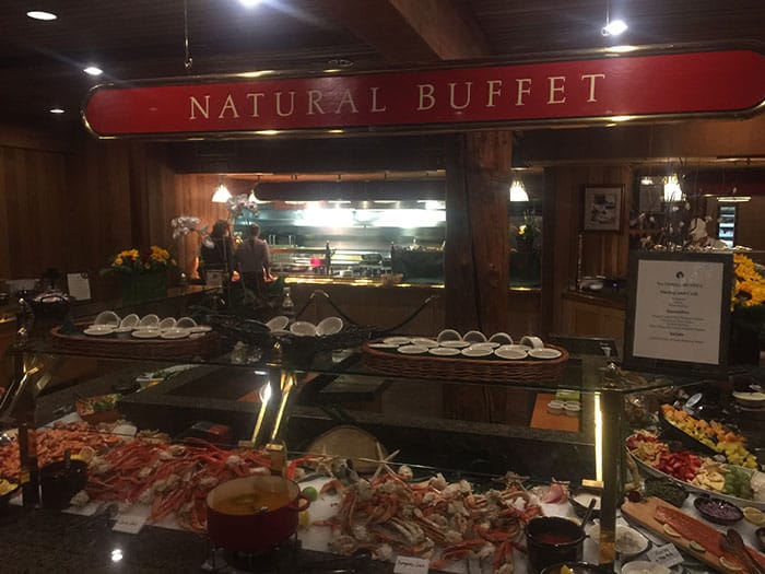 All-you-can-eat opilio snow crab and dungeness crab at the Seafood Buffet