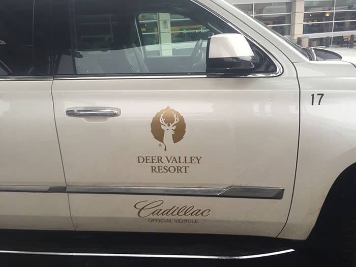 The Deer Valley Cadillac Escalade shuttle service