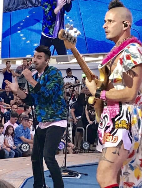 DNCE singing "Cake on the Ocean"