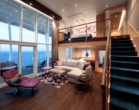A Sky Loft Suite onboard Harmony of the Seas
