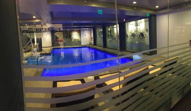 The pool area at The Spa
