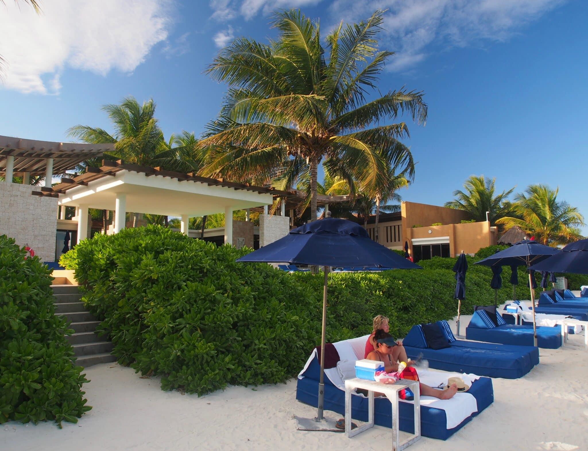 On the beach at Sands, the Banyan Tree's beach club