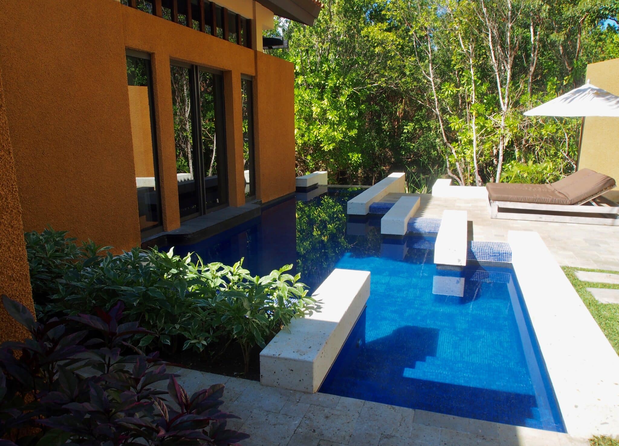 Our private pool at villa 411