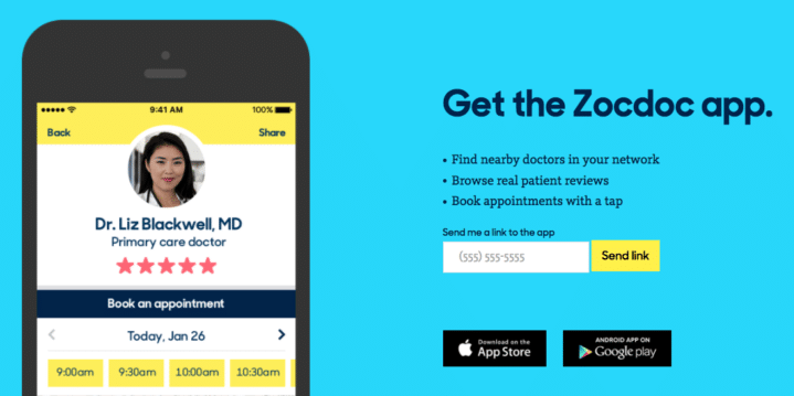 Zocdoc: How to find and book a nearby doctor