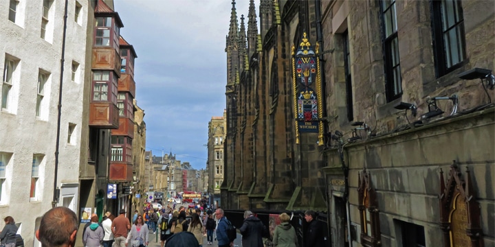 The Royal Mile in Edinburgh