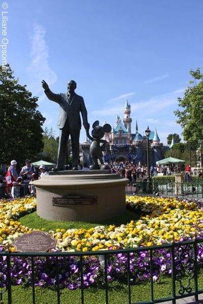 Disneyland Castle with statue