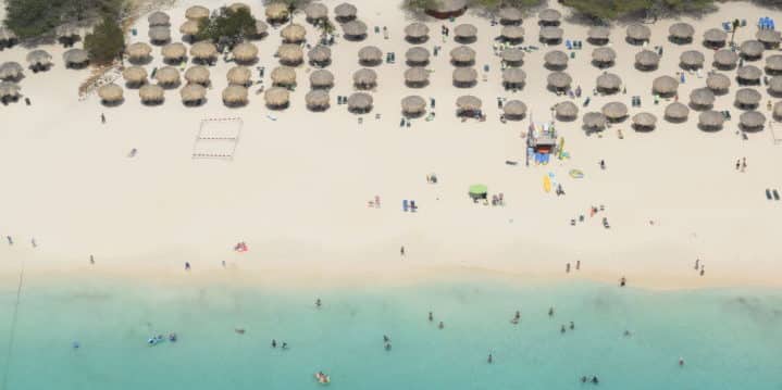 Sparkling ocean from helicopter (Credit: Caitlin Martin)
