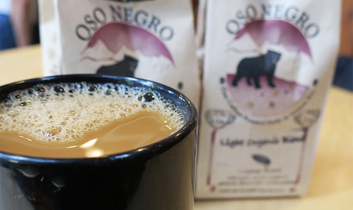 Oso Negro coffee shop in Nelson, BC