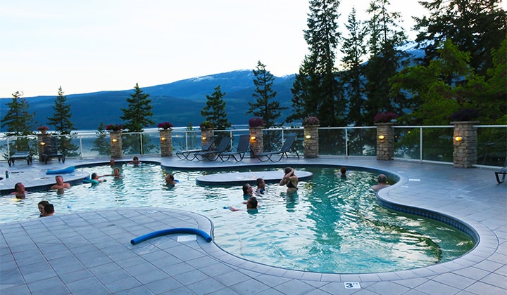 Warm pool at Halycon Hot Springs Resort