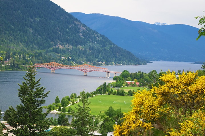 View from Gyro Park in Nelson, BC