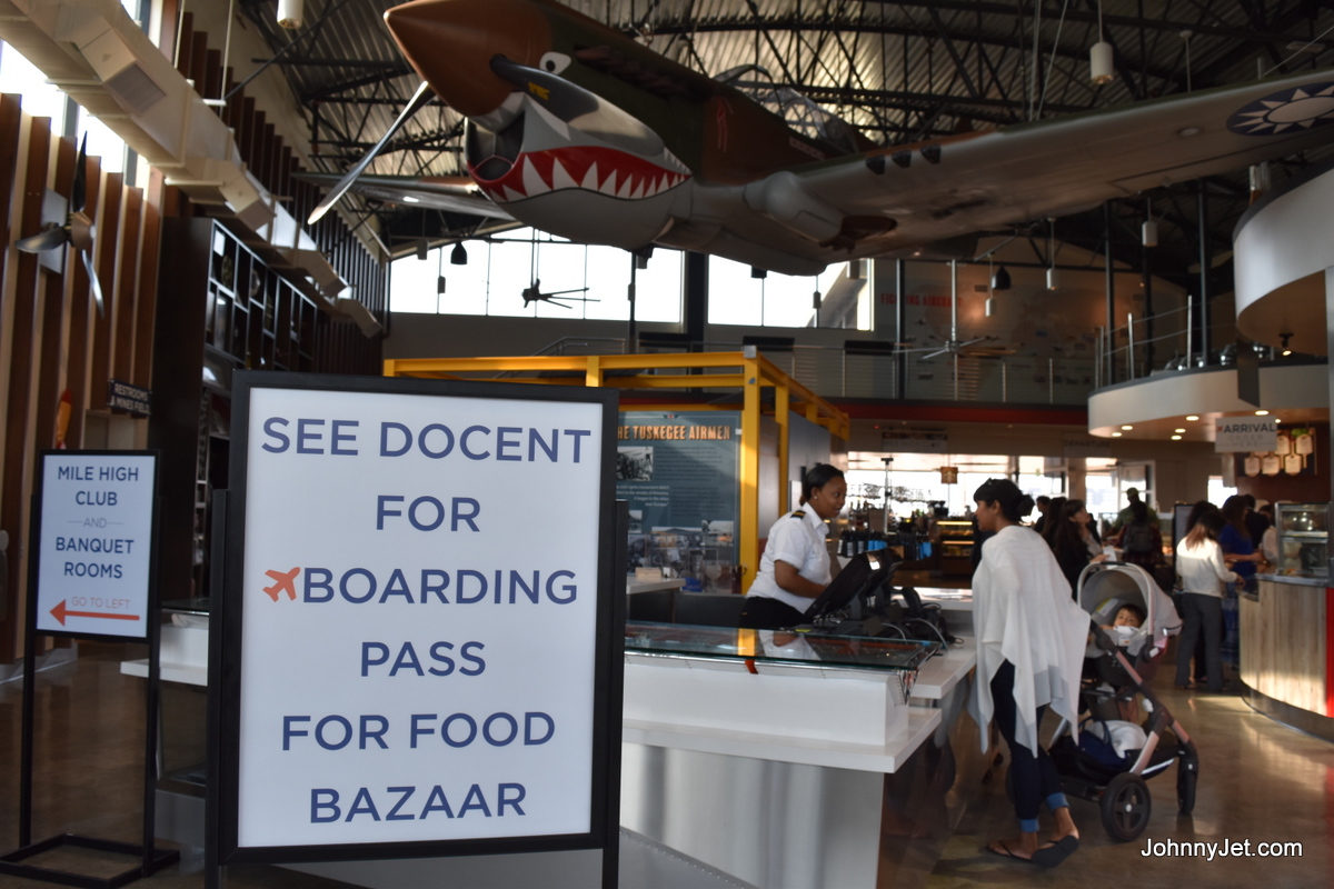 The New Proud Bird Restaurant Near Lax Johnnyjet A Curtiss P 40 Warhawk Fighter Plane Hangs Above The Main Food Hall