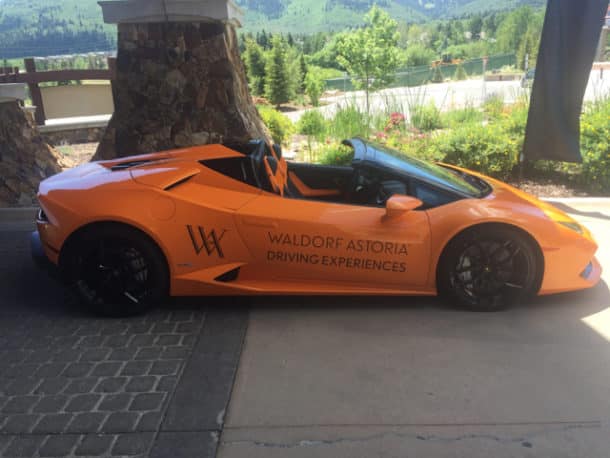 Driving experience at the Waldorf