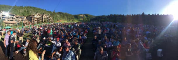 The Summer Concert Series crowd