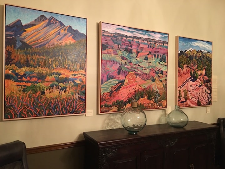 Some of the beautiful art donning the walls at La Posada