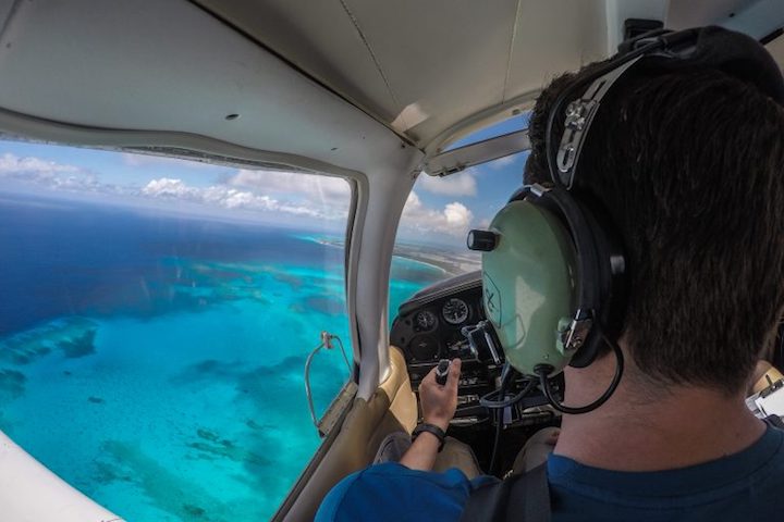 Flying is the best way to travel across the Bahamas islands