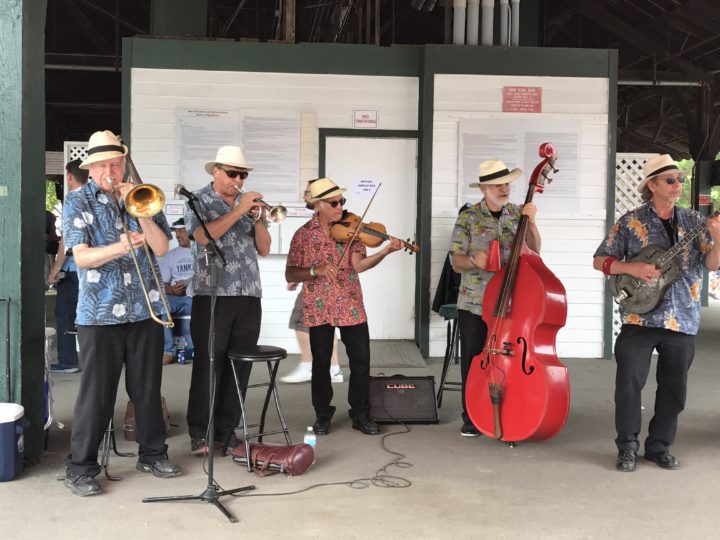 Dixieland jazz band at Saratoga Racetrack