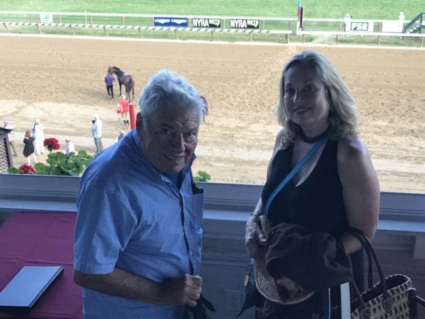 Dad and I at Saratoga Racetrack