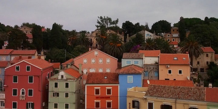 Mali Losinj, the largest town on the island of Losinj, Croatia