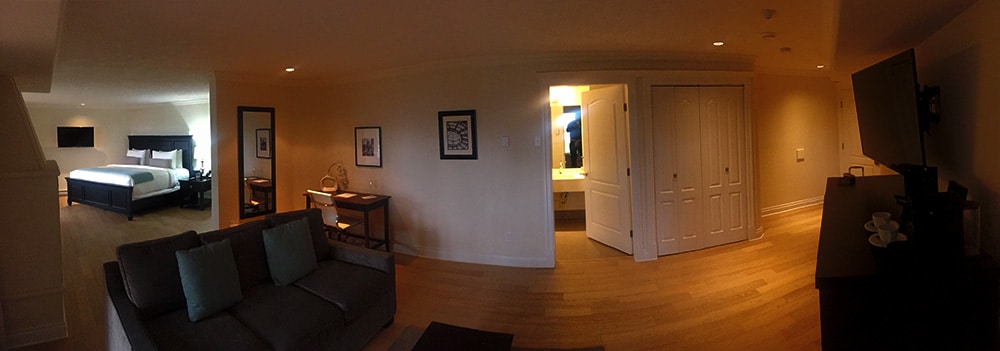One of the many spacious suites at Villa Eyrie