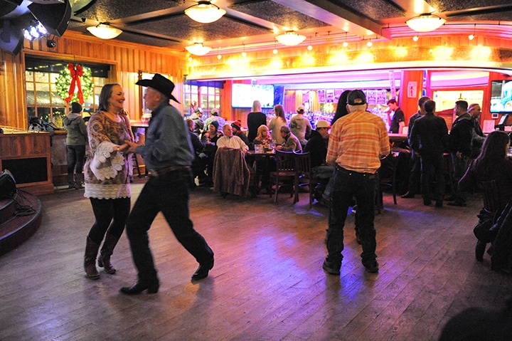 Two-stepping at The Silver Dollar Showroom at The Wort Hotel