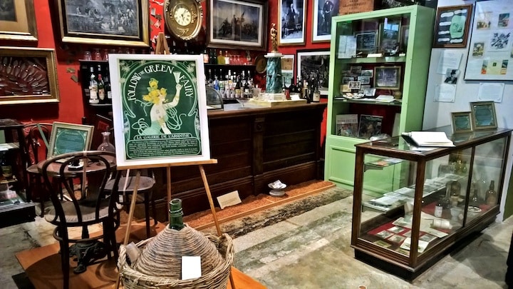 Absinthe gallery at the Museum of the American Cocktail (Credit: Bill Rockwell)