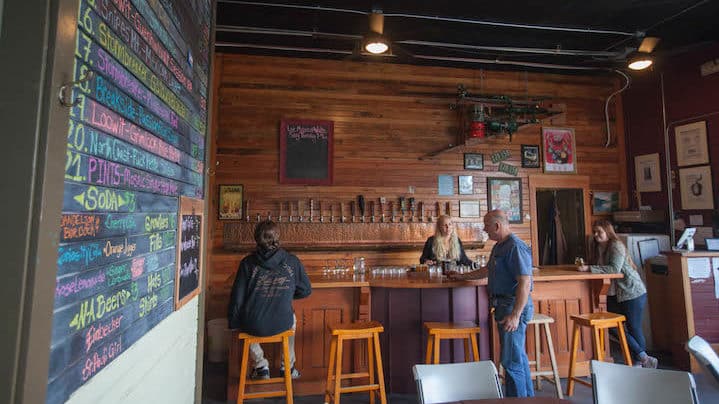 At Waltz Brewing (Credit: Jim Shea)