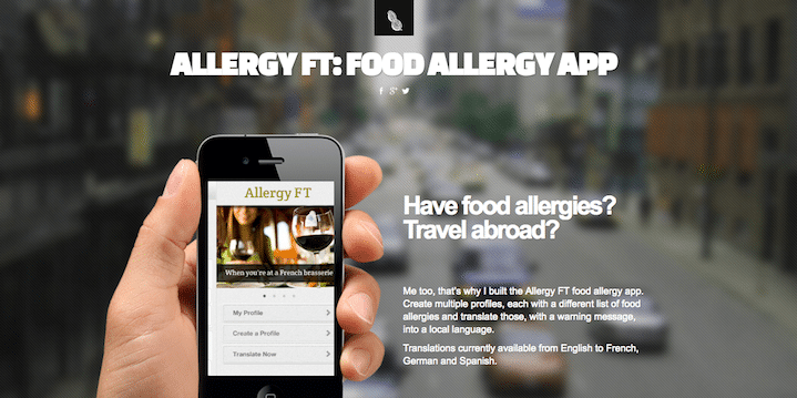 A great free app for travelers with food allergies