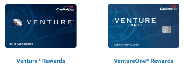 The Capital One Venture and VentureOne credit cards