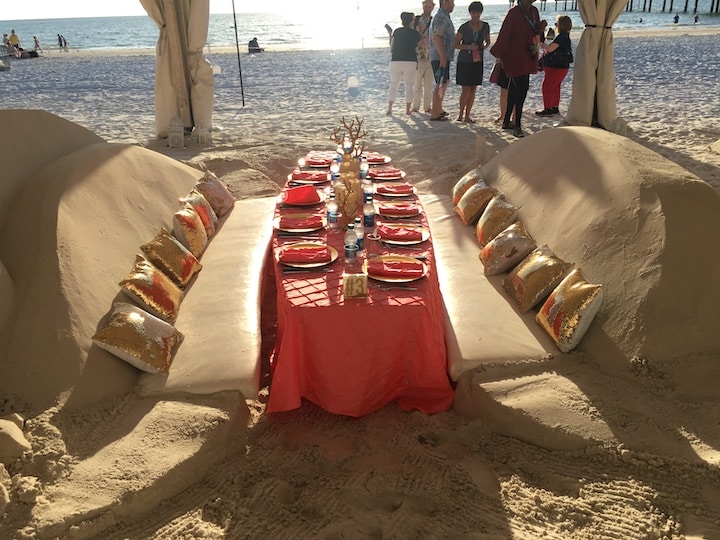 Sugar Sand Festival dinner on the beach