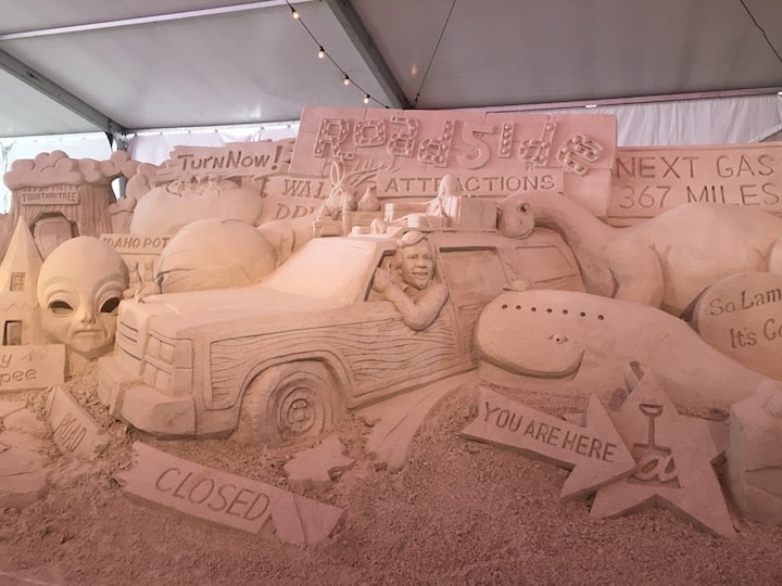 Sand sculpture at the Sugar Sand Festival