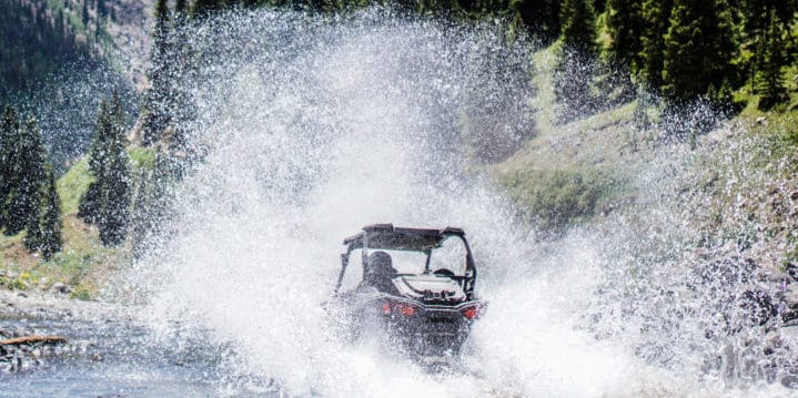 River crossing along the Alpine Loop outside Silverton, Colorado