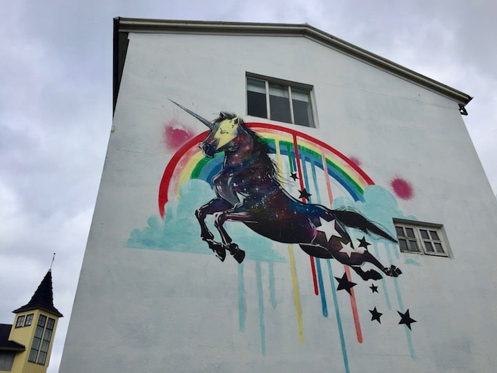 Mural in Reykjavik
