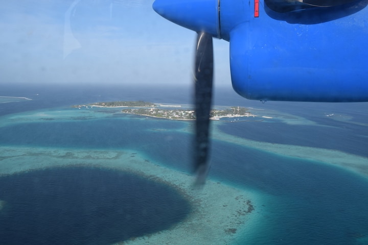 Seaplane to Niyama (Credit: Caitlin Martin)