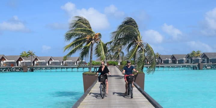 Overwater villa walkway (Credit: Caitlin Martin)