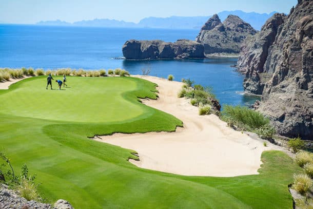 The view from the 17th hole at Danzante Bay is breathtaking