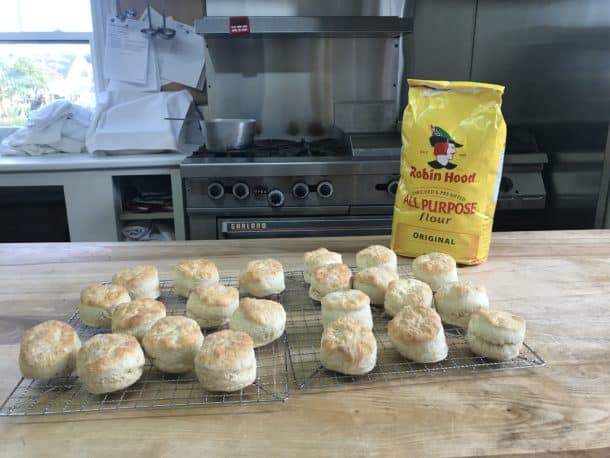 Homemade biscuits at Hillcrest Hall Country Inn