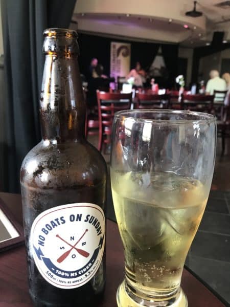 No Boats on Sunday cider at the Celtic Music Interpretive Centre