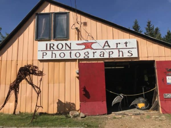 Iron art on Artisan Trail (part of the Cabot Trail)