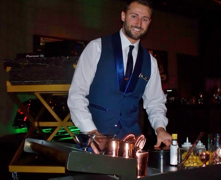 Mixologist Dean Lebelle at the Commonwealth Bar and Lounge