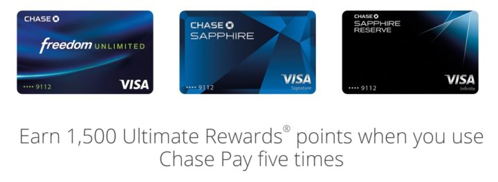 1500 Ultimate Rewards Points with Chase Pay